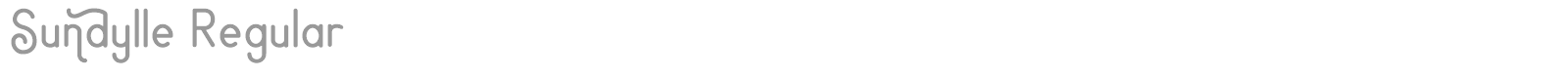 Sundylle font preview
